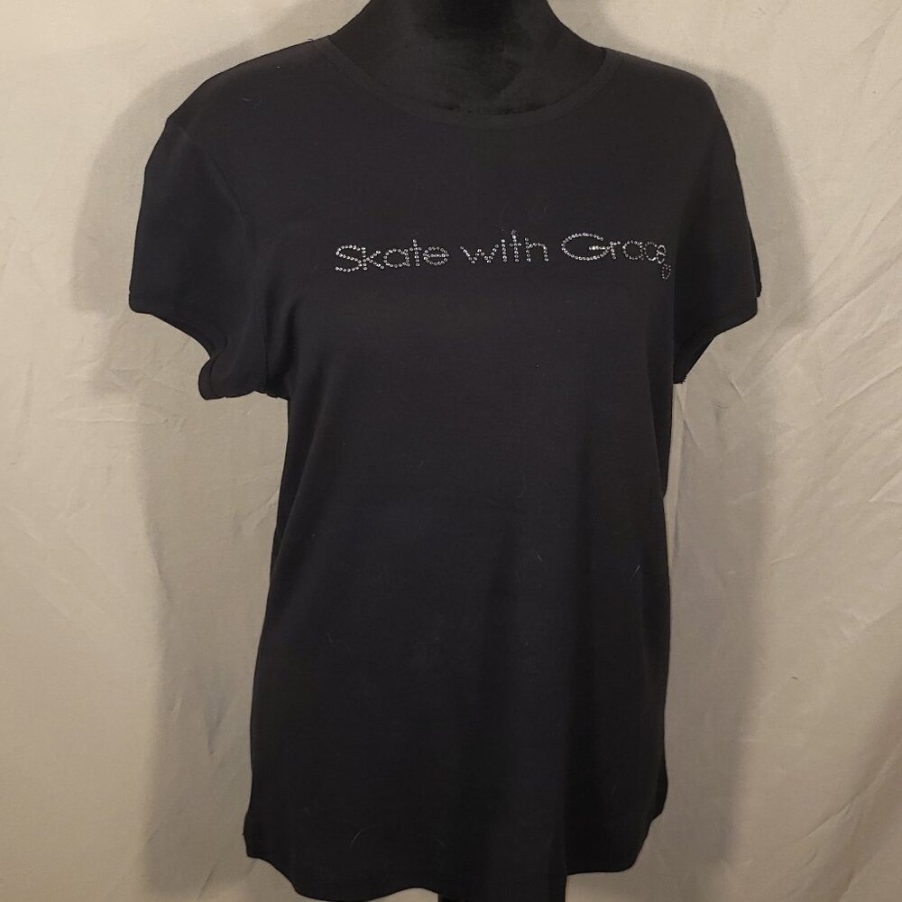 Bella Skate with Grace XL Black T-Shirt